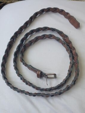 Free Add-on Braided Brown Leather-Like Belt - Classic Casual Style